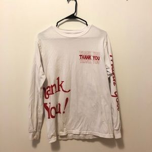Chinatown Market White “Thank You” Long Sleeve